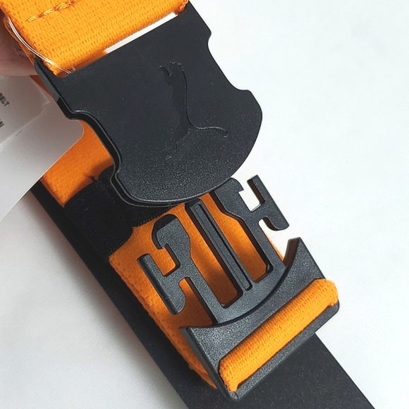 PUMA Golf Youth Ultralite Stretch Orange Belt Low Profile ONSFA - Picture 3 of 10